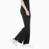 Calvin Klein Модные однотонные расклешенные брюки с высокой талией, женские повседневные брюки черного цвета J223723-BEH