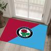 Blackburn Rovers Football Design Crystal Velvet Carpet Cozy Non?Slip Printed Rug For Bedroom Living Room Entrance
