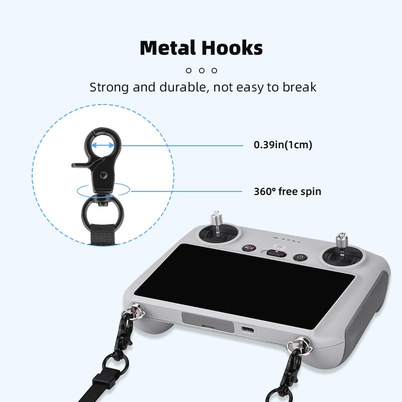BRDRC Lanyard for DJI Flip/AIR 3/Mini 4 Pro RC 1/2/Pro Smart Controller Neck Strap With Screws Shoulder Sling Drone Accessory