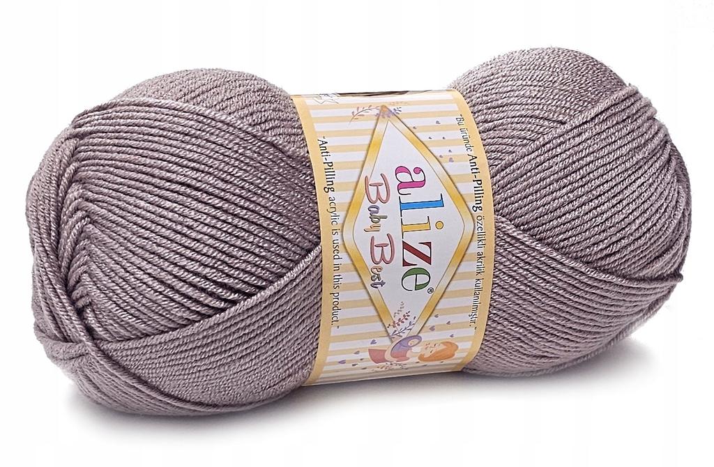 Alize baby best yarn for children, soft and delicate, lavender beige, 142