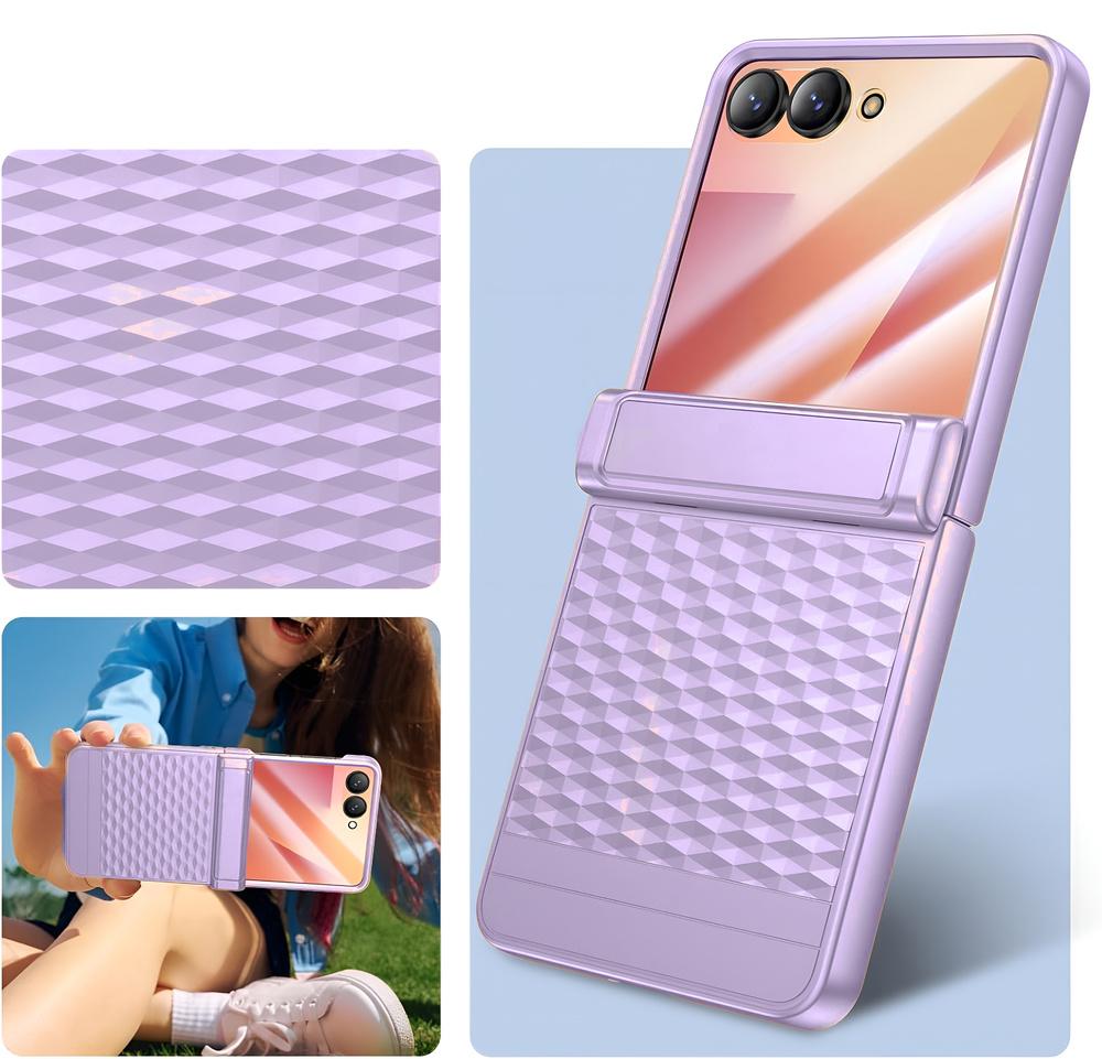Case for Samsung Galaxy Z Flip7 5G, PC Case, with glass, purple