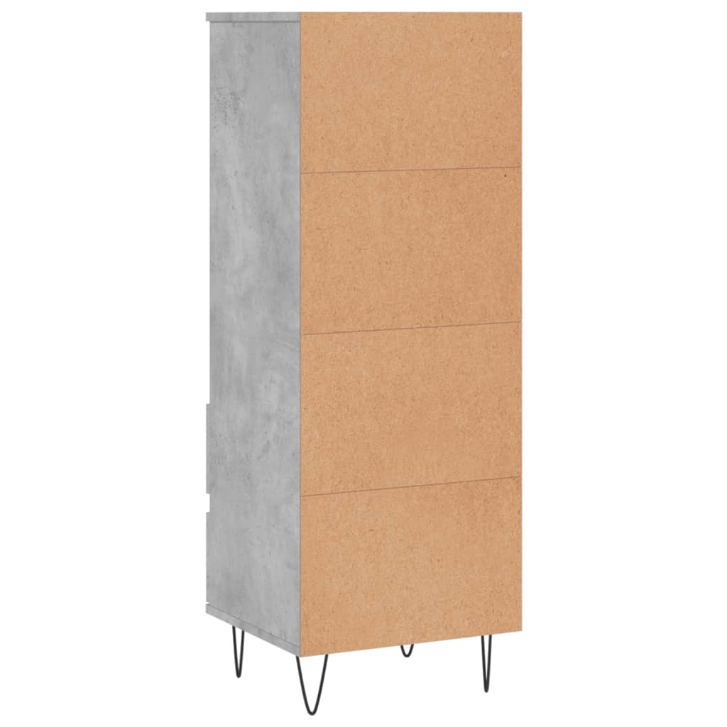 Highboard Concrete Grey 40x36x110 cm Particleboard