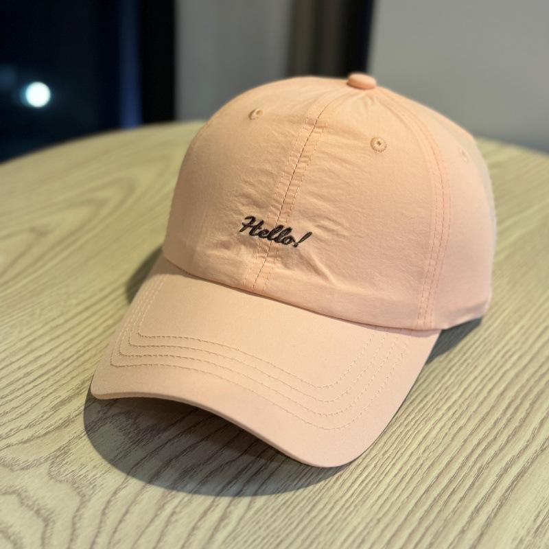 Embroidery Letter Baseball Cap Men And Women Summer Quick Drying Breathable Cap Outdoor Sports Shade Sun Hat