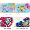 Креативная радужная облачная силиконовая сенсорная доска для занятий, игрушка для тренировки цвета, двусторонняя развивающая доска, развитие мелкой моторики и веселая игра