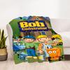 1pc Bob the Builder Outdoor Blanket Lightweight Flannel, All-Season Use for Sofa, Bed, Travel, Camping, Living Room, Office, Couch093