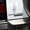 CSU3  1pc 3D ABS car decorative car stickers bright black/Silver Defender back door letter logo badge Accessories