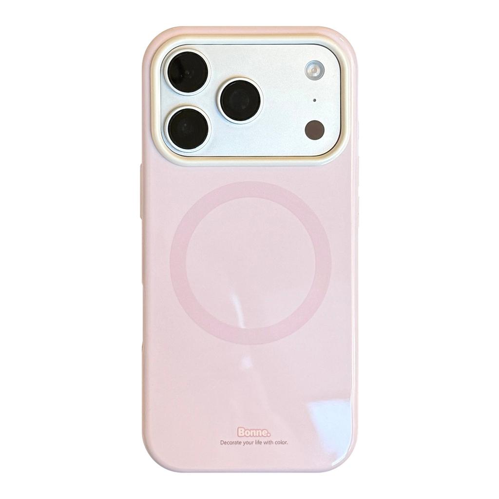 Niche minimalist magnetic case suitable for Apple 17 Pro Max, iPhone 16, Korean style ins soft case for 15, macaron color