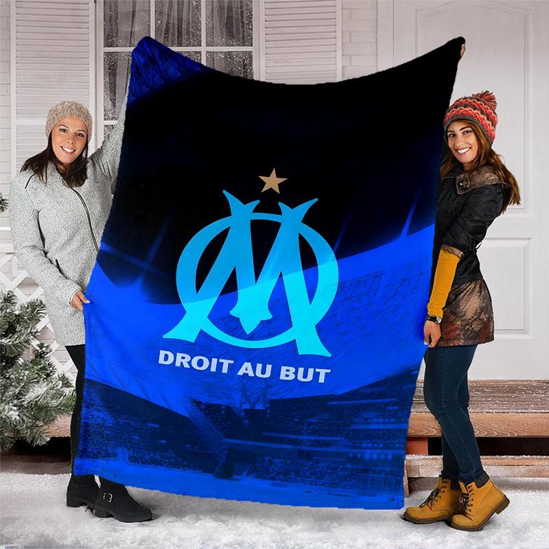 1pc Marseille Theme Blanket - Digital Print, Polyester, Cozy for All Seasons, Perfect for Outdoor, and Travel