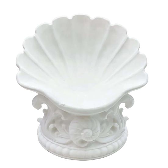 yangyizhi 3D Printed Shell Jewelry Tray, Vintage Earrings Necklaces Rings Bracelets Dish, Decorative Keys Trinkets Holder Organizer Bowl