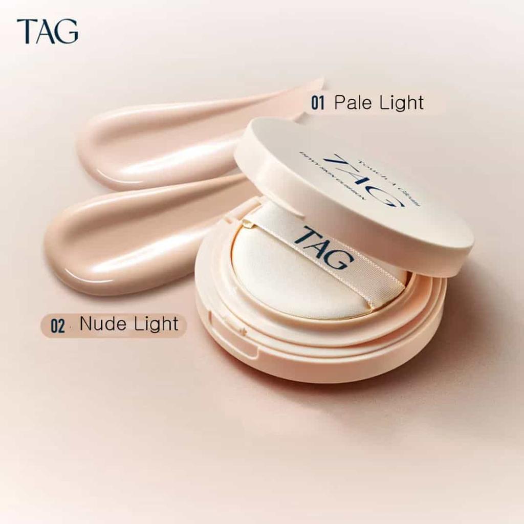 Tag Тональный кушон с эффектом сияния 15 г SPF50+, PA+++ 2 оттенка От too cool for school / Корейская косметика, Kbeauty