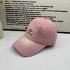 Cute cat spring and summer new ripped baseball cap couple versatile retro ripped cap street trendy brand