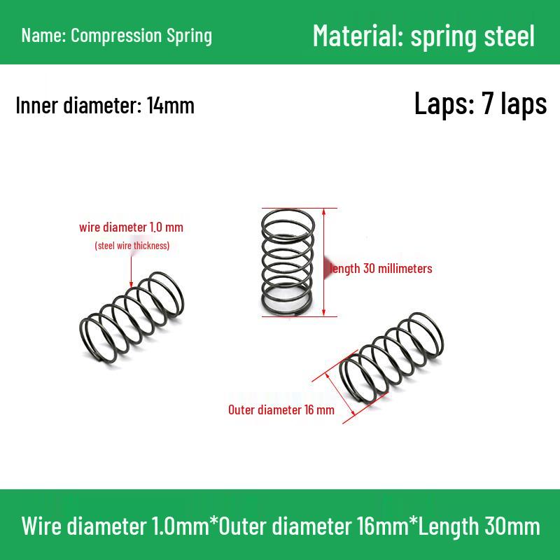 Сверхмощный Y-образный амортизатор с компрессионной пружиной, диаметр проволоки 1,0 мм, внешний диаметр 5-20 мм.