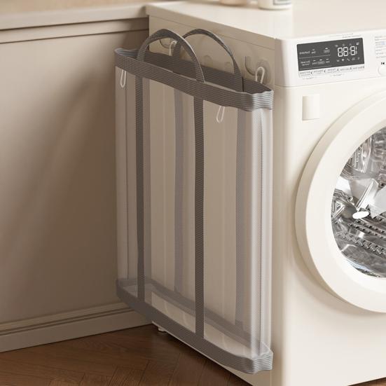 Корзина для грязного белья настенная установка большая вместимость нейлоновая сетка корзина для белья хранение в ванной