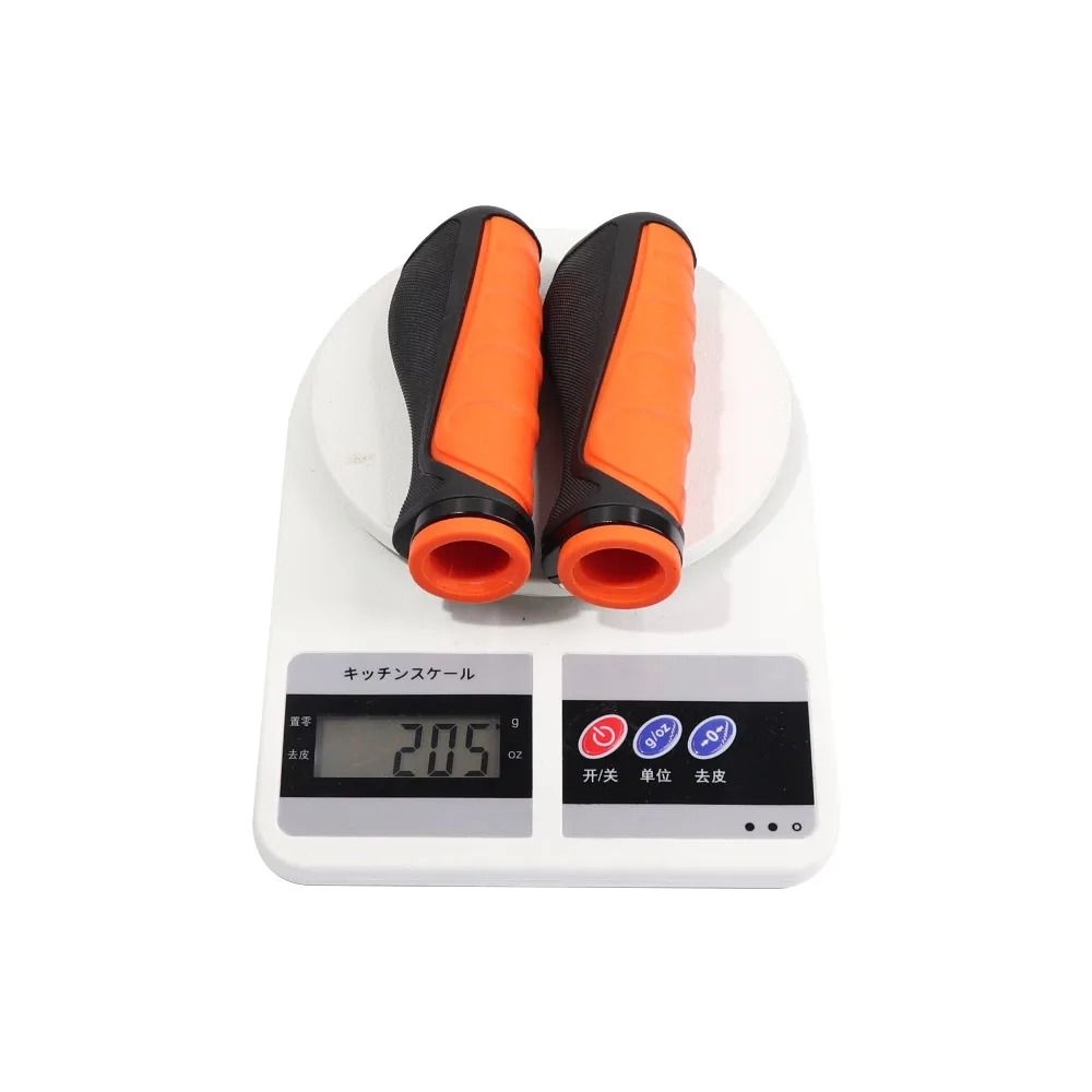 Soft Rubber Cycling Handle Grips Orange Black Electric Scooter Handlebar  Bicycle Parts