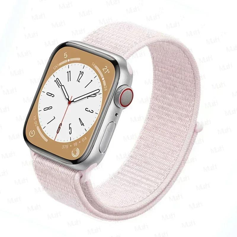 Нейлоновый ремешок-петля для ремешков Apple Watch 46 мм 44 мм 40 мм 45 мм 41 мм 42 мм Спортивный браслет iwatch Ultra 2 49 мм Серии 10 9 8 se 7 6 5 4 Ремешок