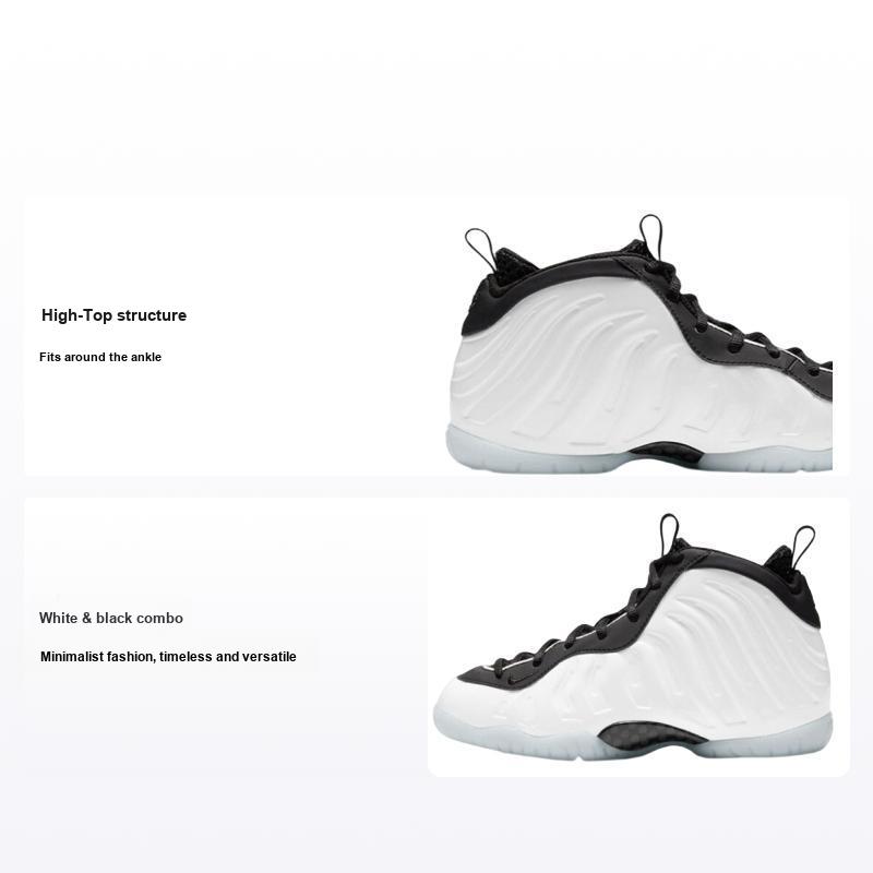 Nike Детские кроссовки Little Posite One PS Orlando Home Белый Черный Hyper-Royal CZ2549-100