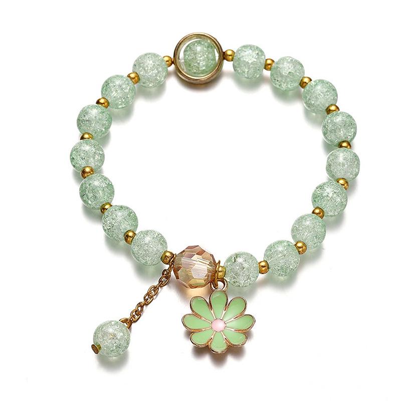 Crystal Daisy Burst Bracelet - Sweet Floral Design, Niche High-End Cross-Border Bestseller