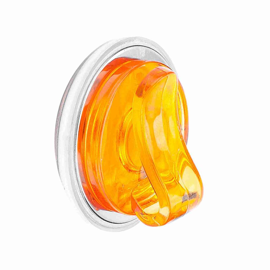 Прочный пластиковый зажим для шляпы для гольфа со съемным магнитным маркером для мяча оранжевый