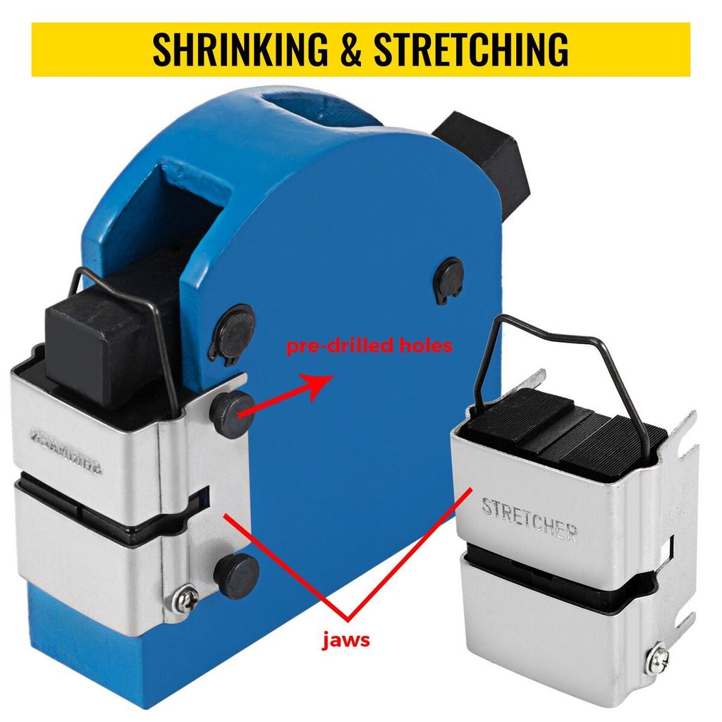 Sheet Metal Fabrication Shrinker Stretcher Set Motorcycle Hot Rod Chopper, Sheet Metal Shrinker Stretcher 16/18/20 Gauge Fabrication 2-in-1 Mild Steel