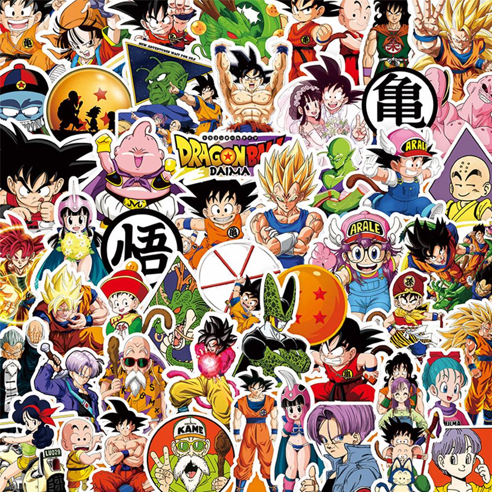 10/30/82 шт. Крутые наклейки Аниме Dragon Ball Классические Манга Наклейки DIY Наклейка Мультяшный Граффити для Скейтборда Багажа Гитары Сон Гоку