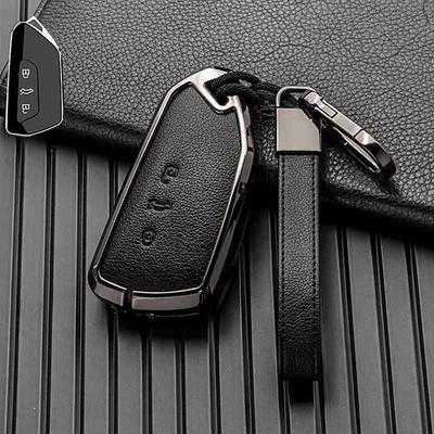 Чехол-брелок для VW Volkswagen ID3 ID4 ID6 Golf 8 Teramont X Atlas X Cross Sport MK4 MK8 Металлический Кожаный Брелок Автомобильные Аксессуары
