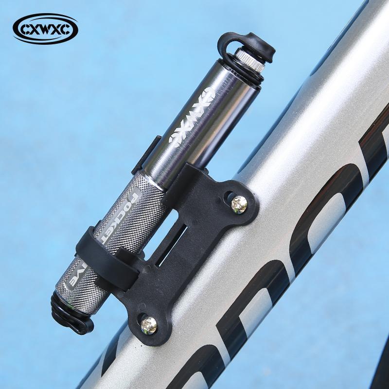 CXWXC Мини ручной насос для шин Макс. 160 PSI Портативный накачиватель клапанов Schrader Presta Алюминиевый сплав Скрытый шланг для велосипеда Велосипедный насос