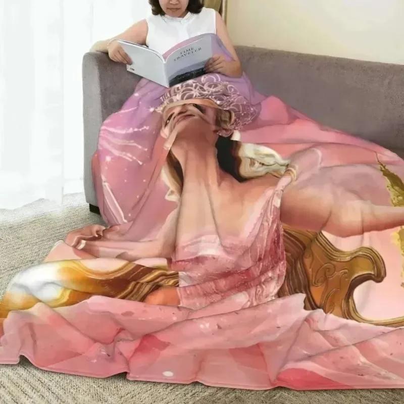 Wicked Elphaba & Glinda Tonal Warm Soft Blankets Musical Movie 2024 Travel Plush Bedding Throws Funny Bedroom Flannel Bedspread