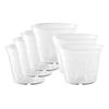 5 Sets Flexible Plastic Seedling Pots Patio Ventilation Holes Indoor Multiple Sizes