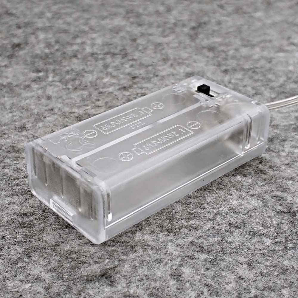 Прозрачный DIY ABS для батареек AA, 2-3 слота, ящик для хранения, контейнер для батареек, ящики для хранения батареек, коробка для батареек, держатель для батареек