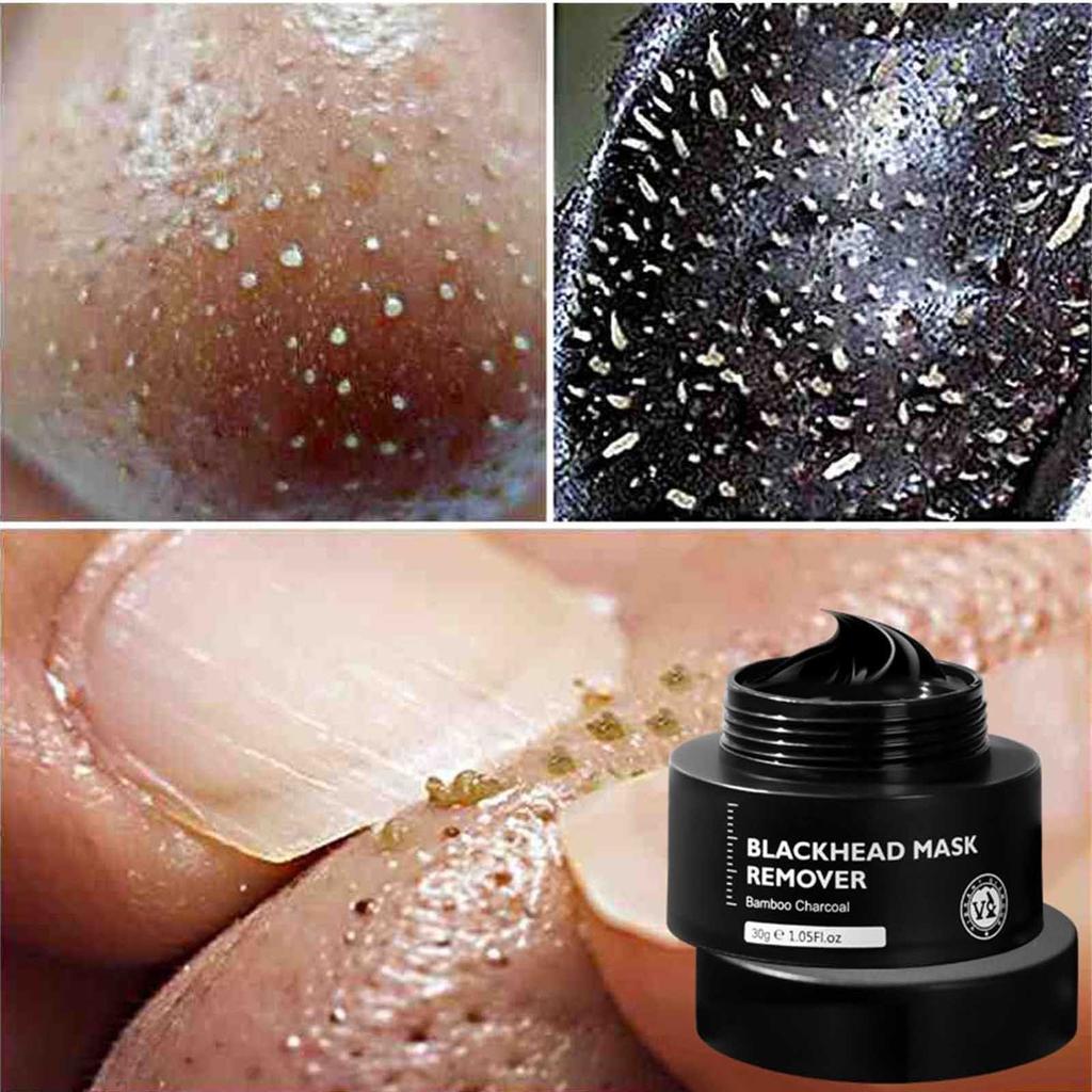 Charcoal Blackhead Remover Mask, Peel Off Face Mask Pore Blackhead Cleanser Purifying Deep Cleansing Nose Patch-30g(g/ml)