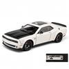1:24 Dodge Challenger Hellcat Redeye Alloy Diecast Car Model High Simulation Ornament Toy Sound & Light Pull Back Holiday Gifts