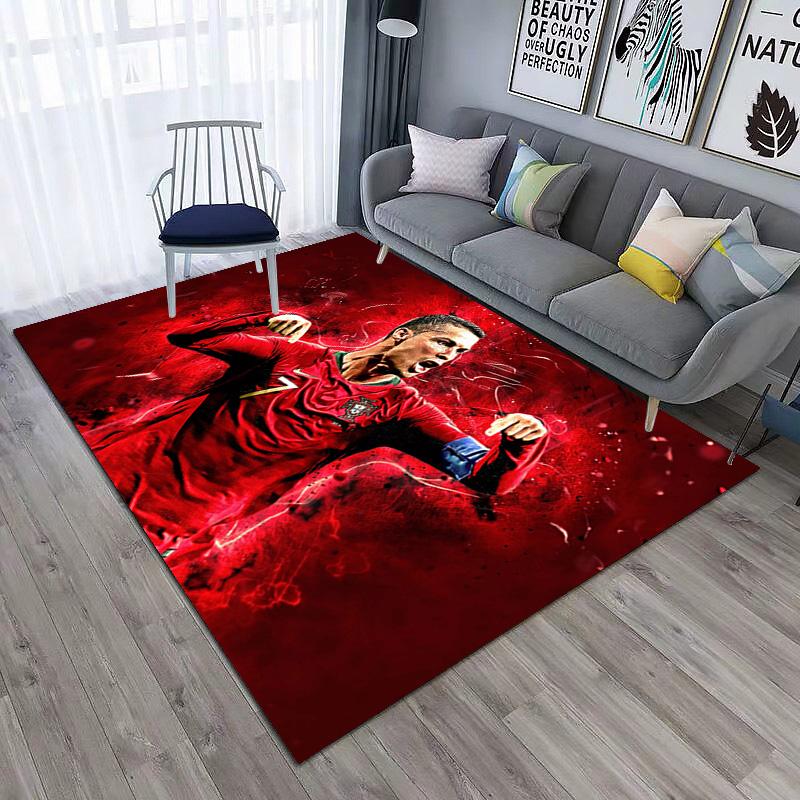 Cristiano Ronaldo Celebrates Glory Carpet Floor Mats Living Room And Bedroom Mats Office Chair Cushion Protective Pad Dormitory Decoration