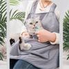 La La Pet Adjustable Apron Carrier With Holes Soft Sling Carrier Wearable Front Pack For