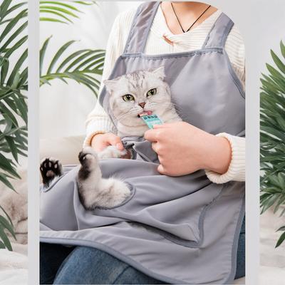 La La Pet Регулируемый фартук-переноска с отверстиями Мягкая переноска-слинг Носимый рюкзак спереди Для