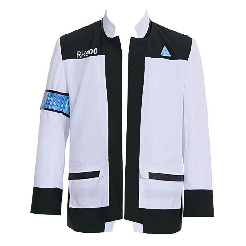 Изысканные куртки-униформы для косплея Detroit Become Human Connor Rk900, полный комплект, изготовленные из приятной для кожи полиэфирной ткани