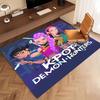 1pc Kpop Hunter4 Print Area Rug - Soft, Washable Non-Slip Indoor Mat, Living Room, Home Office Decorative Rug,Office Decorative
