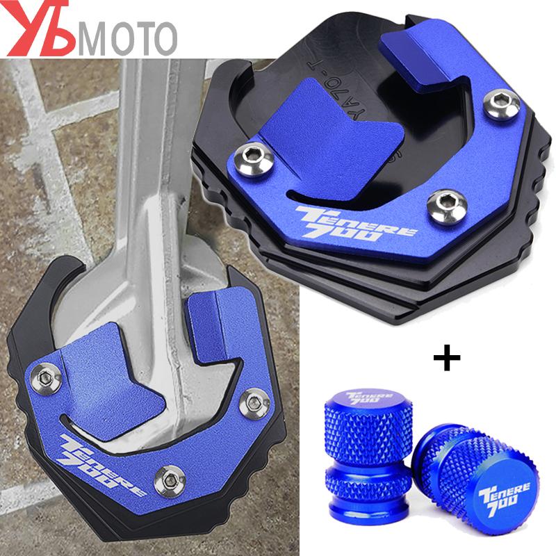 Motorcycle Aluminum Foot Enlarger Side Stand Extension Plate For Yamaha Tenere 700 Tenere700 T7