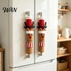 Soft Knitted Handle Sleeves Christmas Fridge Cover, Refrigerator Sleeve, Santa Snowman Elk Cute Cartoon Cover for Microwave Oven Dishwasher