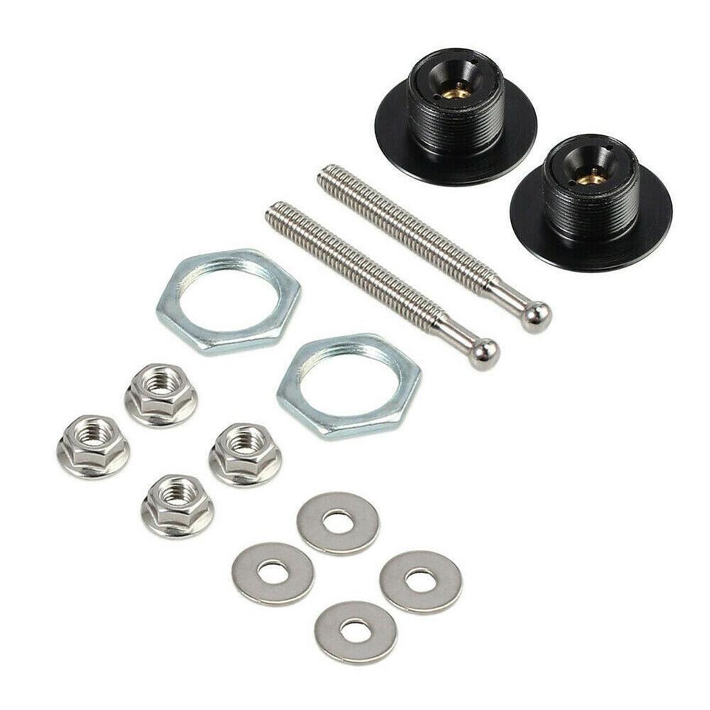 2x универсальная автомобильная кнопка блокировки капота-капота-штифта-зажима универсальная автомобильная быстросъемная защелка для защелки капота-внешняя часть-аксессуар