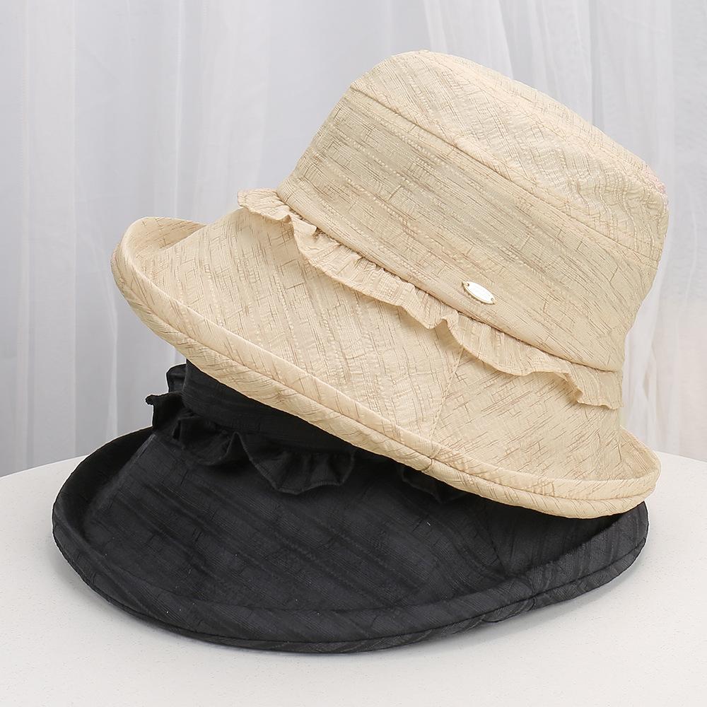 Summer casual versatile elegant hat women's sunshade basin hat travel sun protection hat cool hat fashion versatile bucket hat