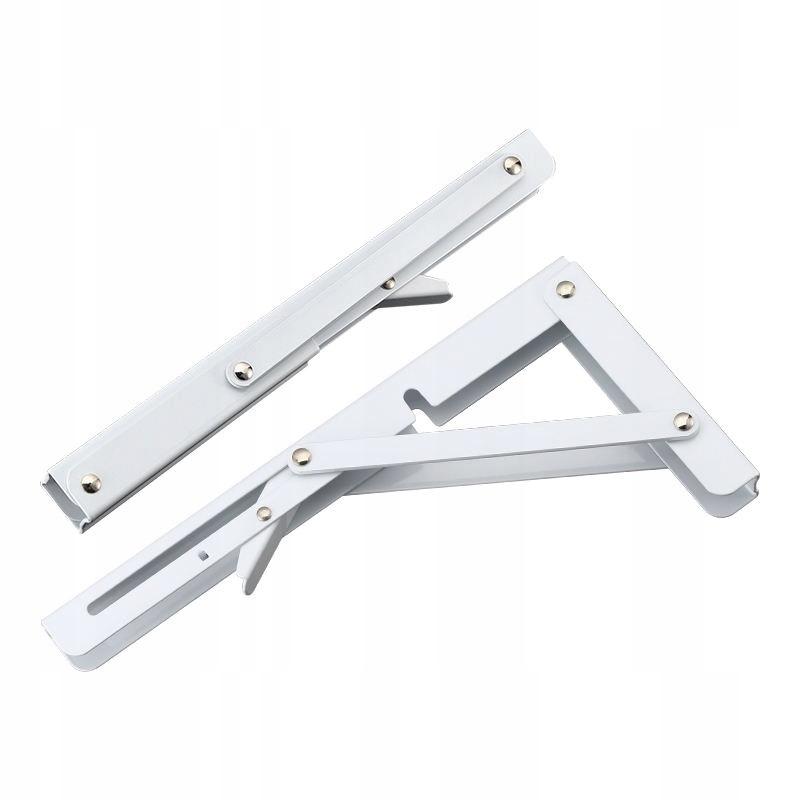2X Foldable Table Top Shelf Support Bracket Strong Durable - 400 White Tmy