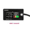 Цифровой вольтметр-амперметр LCD DC 8-111V, индикатор емкости трехкомпонентной/литий-железо-фосфатной/свинцово-кислотной батареи, с сигнализацией температуры