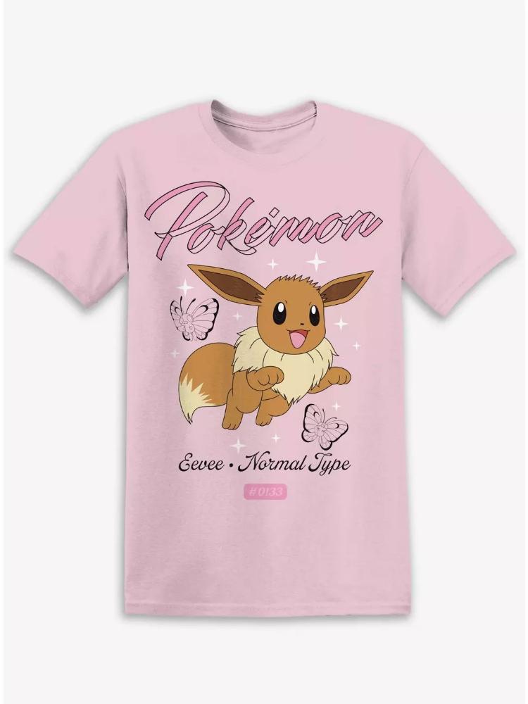 2026 Summer Eevee Retro Cosplay Tshirt Unisexs Oversize Casual Cotton Printed Shortsleeved Unisex Childrens Sports Shirt