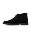 [Clarks] Chukka Boots Shepton Black Suede, Size 25.0 Cm