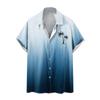 Гавайская рубашка для мужчин, мужские винтажные рубашки для боулинга на пуговицах, летняя пляжная рубашка с коротким рукавом