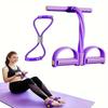 Arm & Leg Resistance Trainer with Foot Pedals – Sit-up Abdominal Workout Rope.