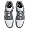 Air Jordan 1 Low Iron Grey Black Унисекс Кроссовки Белый 553558-152