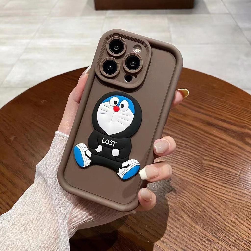 Применимо к чехлу для мобильного телефона iPhone 16, силиконовый держатель-котик с бубенчиком 15Promax Apple 14, противоударный чехол, новый матовый.