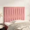 VidaXL Headboard Bedroom Furniture Bed Accessories Single Bed Heads Interior Pink 90x5x118/128 3116611