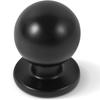 10/20pcs (0.71*0.94 Inch) Kitchen Cabinet Knobs, Dresser Knobs, Solid Knobs, Drawer, Dresser Pulls, Matte Black, with Two Sizes Screws